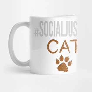 #SocialJustice Cat - Hashtag for the Resistance Mug